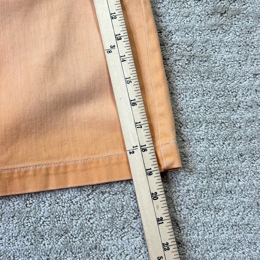 LL Bean Skirt Denim Mini Apricot Orange 5-Pocket Petite 12 Petite Gorpcore - Picture 6 of 6